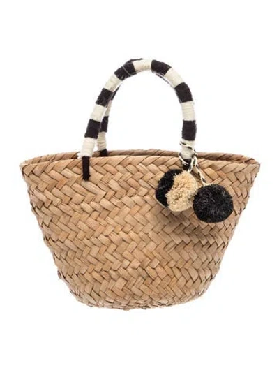 Pre-owned Kayu Straw Top Handle Bag In Neutral