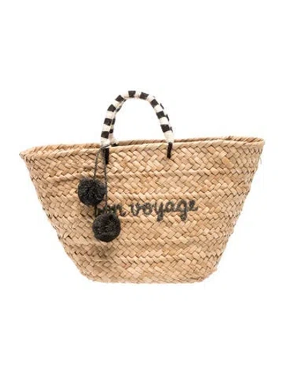 Pre-owned Kayu Straw Tote In Neutrals
