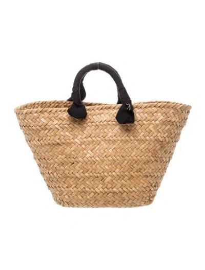 Pre-owned Kayu Straw Tote In Neutrals