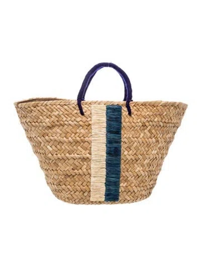 Pre-owned Kayu Straw Tote In Neutrals