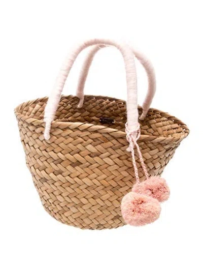 Pre-owned Kayu Straw Tote In Neutrals