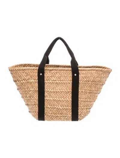 Pre-owned Kayu Straw Tote In Neutrals
