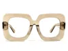 Kazoku Lunettes Brazen Oversized Square Opthalmic Glasses In Col 826 In Neutral