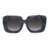 Kazoku Lunettes Brazen Oversized Square Sunglasses In 74 In Gray