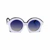Kazoku Lunettes Wonderland Round Sunglasses In 419 In Blue