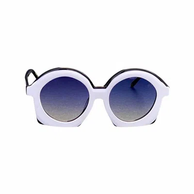 Kazoku Lunettes Wonderland Round Sunglasses In 419 In Blue