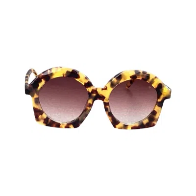 Kazoku Lunettes Wonderland Sunglasses In 720 In Brown