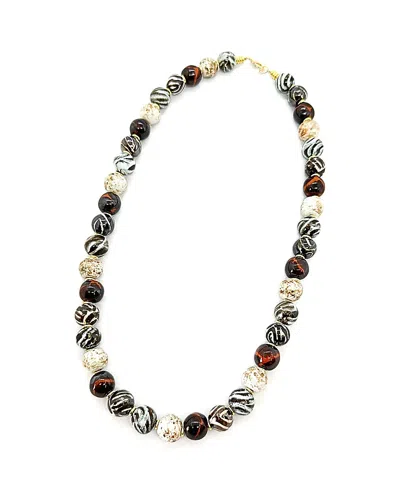 Kazuri African Gold Necklace In Multi