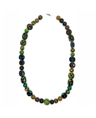Kazuri Kilimanjaro Necklace In Green