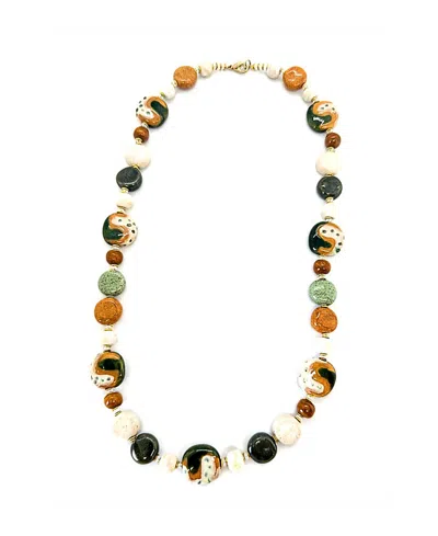 Kazuri Namib Necklace In Brown