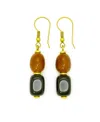 Kazuri Safari Earrings In Brown