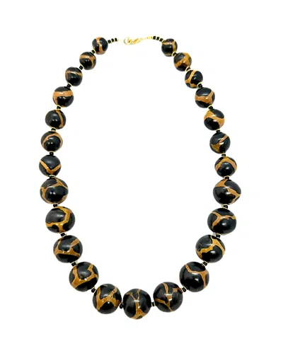 Kazuri Sahara Sand Necklace In Brown