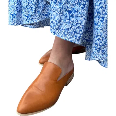 Kb Shoes Women's Leather Mules In Tan In Multi