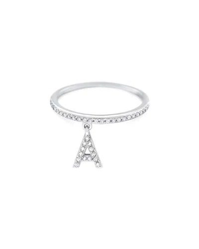 Kc Designs 14k Diamond A-z Initial Ring In Metallic