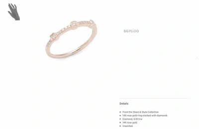 Pre-owned Kc Ring 14k Gold And Diamonds  Diamonds