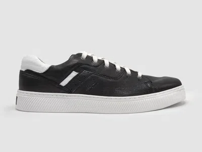 Kcr Group Men's Classic Leather Sneakers In Black