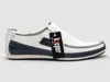 Kcr Group Men's Dockside Slip-on Leather Boat Shoes In White In White