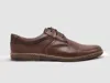 Kcr Group Men's Essential Leather Dress Shoes In Dark Brown In Brown
