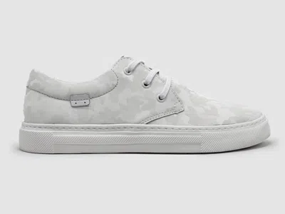 Kcr Group Women's Camo Leather Sneaker In White