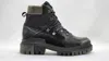 Kcr Group Women's Heavy Wool-lined Leather Boots In Black In Black