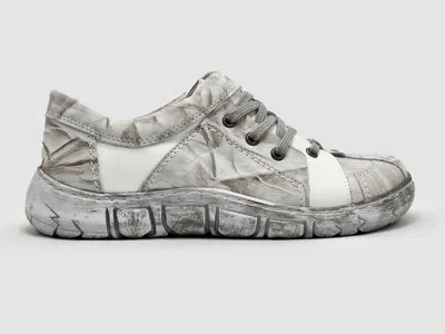Kcr Group Women's Original Leather Shoes In Grey/white In Multi