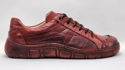 Kcr Group Women's Original Leather Shoes In Red