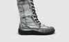 Kcr Group Women's Original Tall Thick Zip-up Leather Boots In White In White