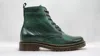 Kcr Group Women's Premium Leather Boots In Green In Green