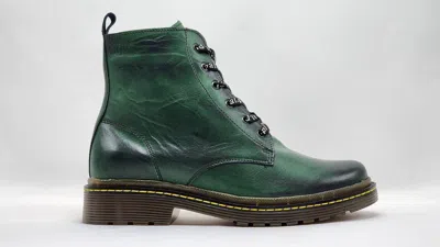 Kcr Group Women's Premium Leather Boots In Green