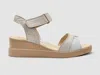 Kcr Group Women's Summer Leather Sandals In Beige In Sand