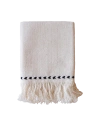 Kd Weave Braid Detail Napkin In White