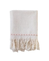 Kd Weave Braid Detail Napkin In White
