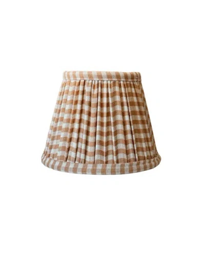 Kd Weave Gingham Empire Shade In Brown
