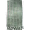 Kd Weave Gingham Tablecloth In Green