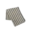 Kd Weave Large Stripe Tablecloth In Gray