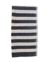 Kd Weave Stripe Hand Towel In Black