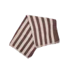 Kd Weave Stripe Towel In Brown