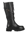 Köe Woman Boot Black Size 8 Leather In Black