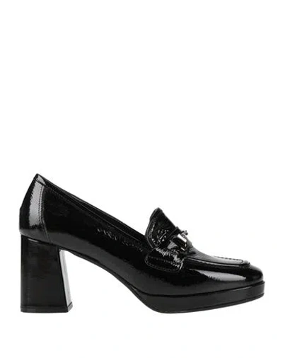 Köe Woman Loafers Black Size 8 Leather