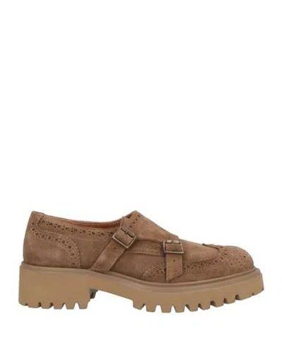 Köe Woman Loafers Brown Size 8 Leather