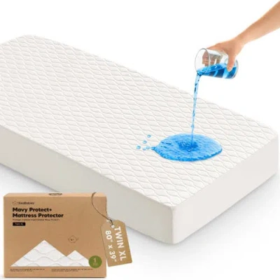 Keababies 1-pack Mavy Protect+ Waterproof Twin Xl Mattress Protectors In White