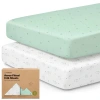 Keababies 2-pack Aereo Fitted Crib Sheets In Bunnies