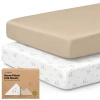 Keababies 2-pack Aereo Fitted Crib Sheets In Wild Fawn