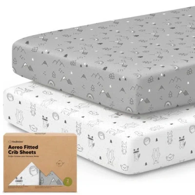 Keababies 2-pack Aereo Fitted Crib Sheets In Woodland