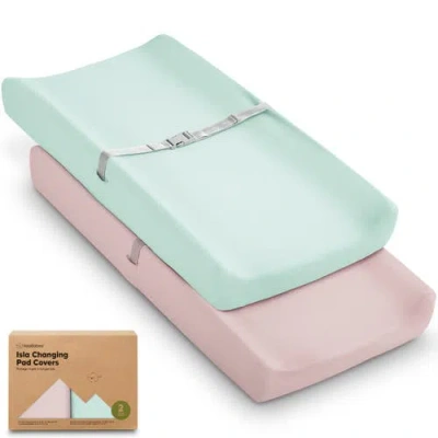 Keababies 2-pack Isla Changing Pad Covers In Green