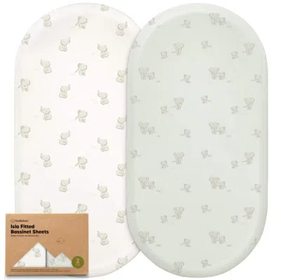 Keababies 2-pack Isla Fitted Bassinet Sheets In Elly