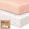 Keababies 2-pack Isla [protect+] Waterproof Crib Sheets In Butterflies