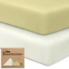 Keababies 2-pack Isla [protect+] Waterproof Mini Crib Sheets In Multi