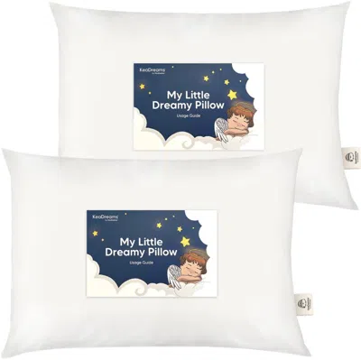 Keababies 2-pack Jumbo Toddler Pillows In White