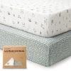 Keababies 2-pack Lyra Muslin Crib Sheets In Multi